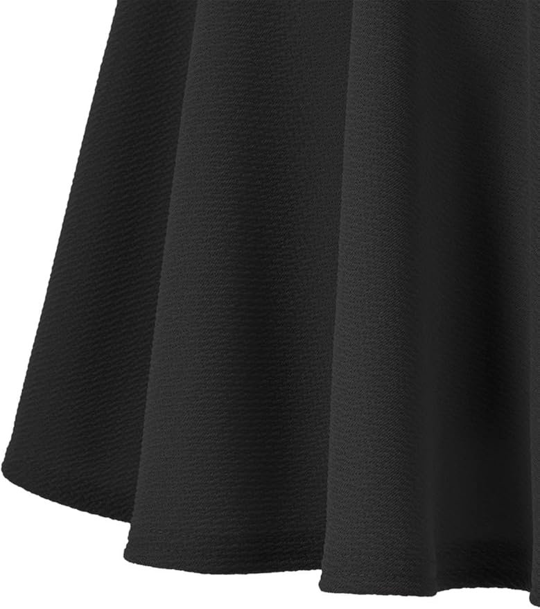 Urban CoCo Women's Basic Versatile Stretchy Flared Casual Mini Skater Skirt - Image 5