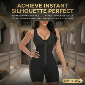 YIANNA Fajas Colombianas Shapewear for Women Tummy Control Post Surgery Full Body Shaper Butt Lifter with Zipper Crotch