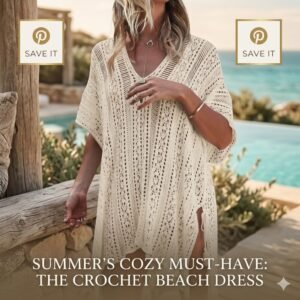 HARHAY Women's Summer Swimsuit Bikini 2023 Beach Swimwear Crochet Cover up