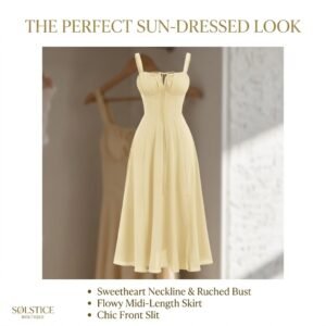 ABEHIK Women Floral Corset Dress Summer Dress 2026 Boho Flowy Slit Lace Up Midi Dresses Going Out A Line Casual Sundress