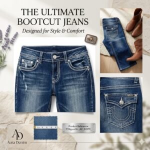 WallFlower Luscious Curvy Bootcut Jeans for Women, Mid-Rise Insta Stretch Denim, Size-Inclusive Juniors Jeans