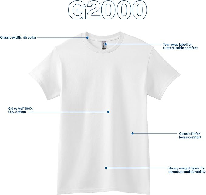 Gildan Adult Ultra Cotton T-Shirt, Style G2000, Multipack - Image 4