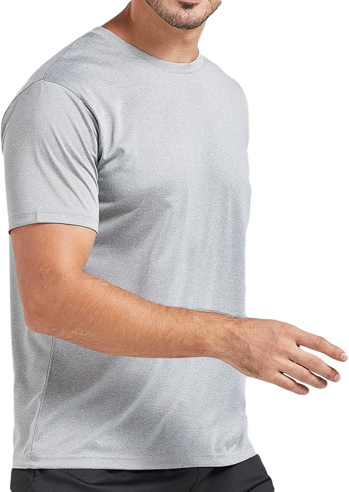5 Pack Men's Dry Fit T Shirts Athletic Running Gym Workout Short Sleeve Tee Shirts for Men - Image 3