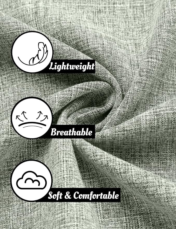 COOFANDY Men's Linen Shirts Short Sleeve Casual Shirts Button Down Shirt for Men Beach Summer Wedding Shirt - Image 4